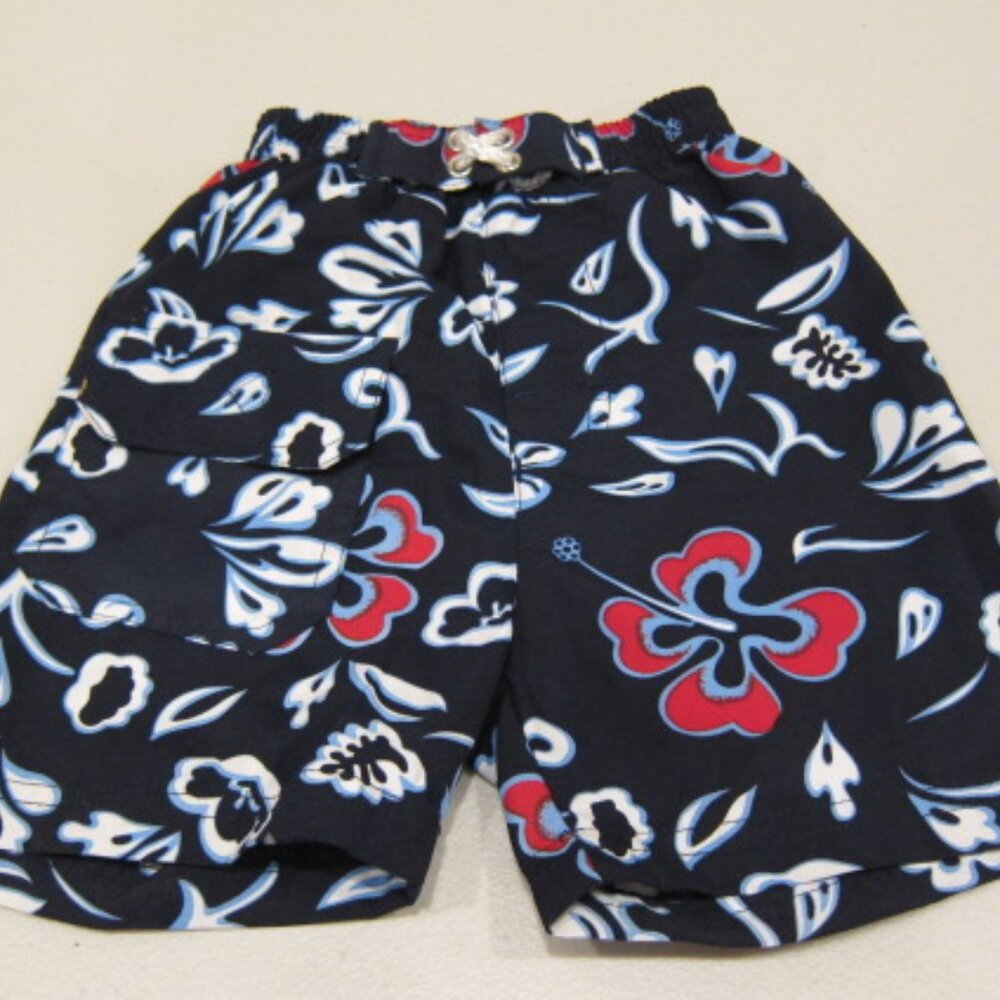 Baby Boy’s 12M Swim Trunks Tropical Floral Board Shorts Mesh Lined
